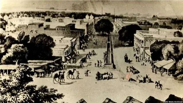 दिल्ली दरबार का एक दृश्य