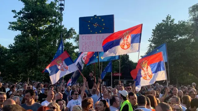 protest, Beograd, Srbija protiv nasilja