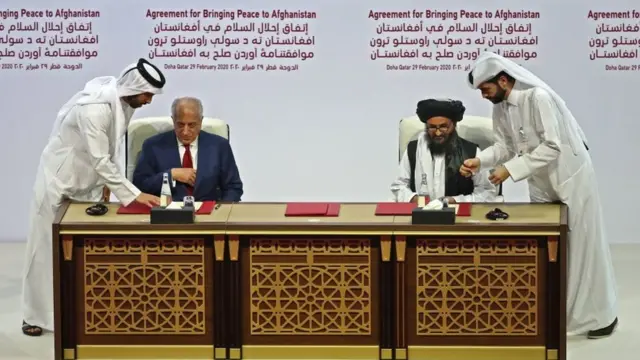 अमरीका और तालिबान के बीच शांति समझौता