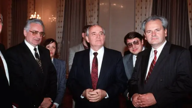 Туджман, Горбачорв та Мілошевич