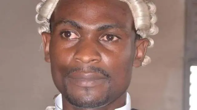 Barrister Tamfu Richard one of de lawyers for prison