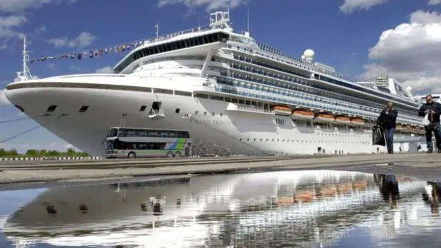 سفينة Grand Princess" السياحية التي احتجزت قبالة ساحل كاليفورنيا