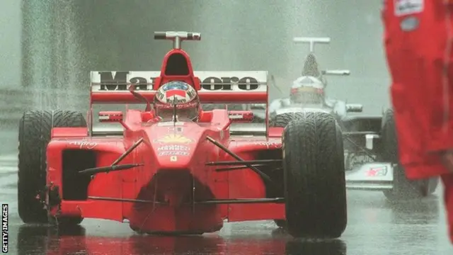 Michael Schumacher y David Coulthard