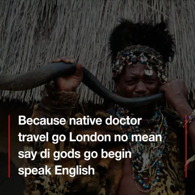 Rah-zee-'el na im nack us dis proverb to start di new week