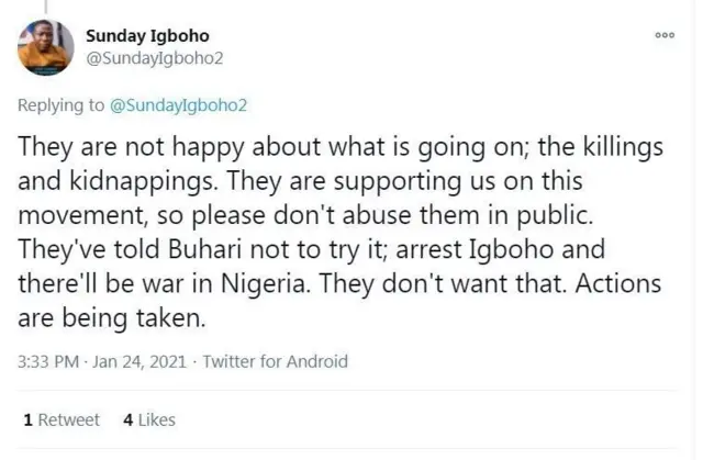 Ohun ti wọn kọ soju opo Twitter