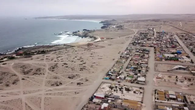 La costa de La Higuera, Chile