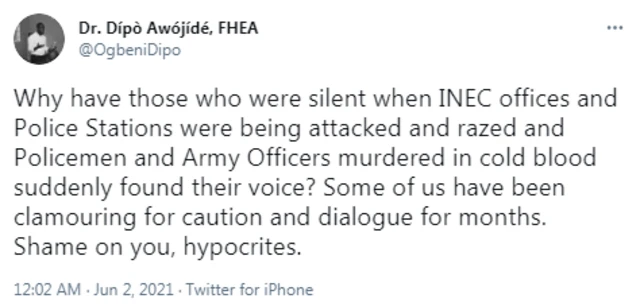 Muhammadu Buhari: Nigerians react to Buhari 'rude shock' threat on rising violence for southeast