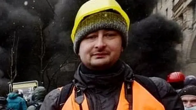 ਬਾਬਚੇਂਕੋ 2014 ਵਿੱਚ ਕਿਏਵ ਵਿੱਚ ਇੱਕ ਰੋਸ ਪ੍ਰਦਰਸ਼ਨ ਨੂੰ ਕਵਰ ਕਰਦਾ ਹੋਇਆ