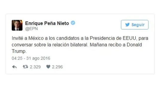 Tuit de Peña Nieto