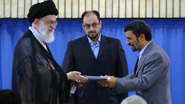 محمود احمدی نژاد، وحید حقانیان و آیت الله خامنه ای