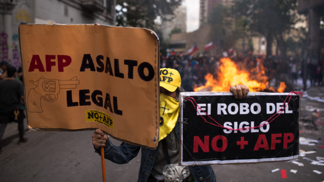 Protestas en Santiago