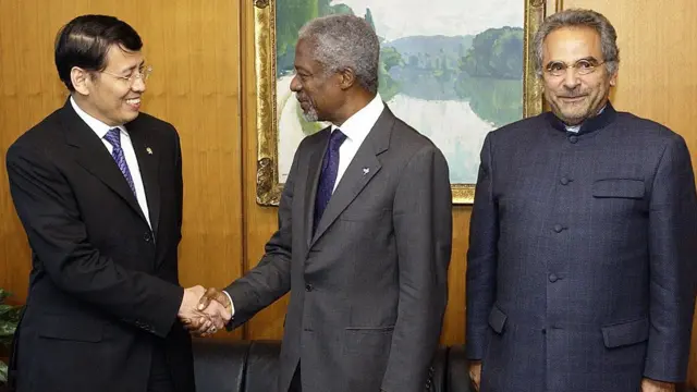 Hassan Wirayuda, Jose Ramos-Horta, Kofi Annan