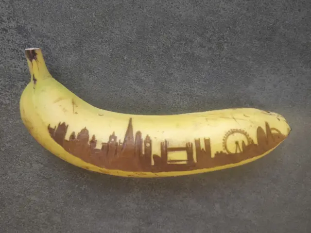 'ለንደን' የተሳለበት ሙዝ