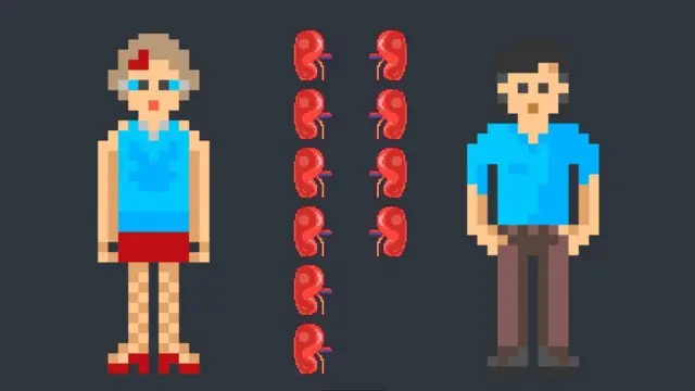 في الولايات المتحدة، ستة من كل عشرة من المتبرعين بالكلى من النساء