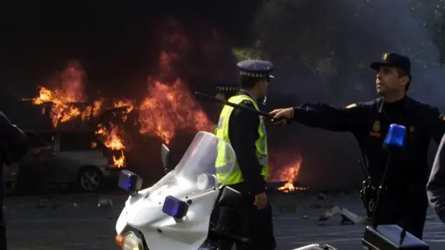 Explosión en Madrid atribuida a ETA en 2002
