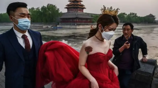 சீன பெண் திருமணம் மாதிரிப்படம்