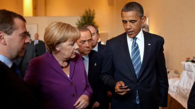 Obama y Merkel