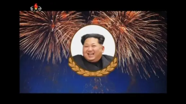 Rais Kim Jong-un ameonyeshwa kwenye runinga akiwa amejaa tabasamu