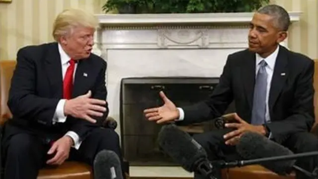 Maamkuzi ya kihistoria kti ya Trump na Obama