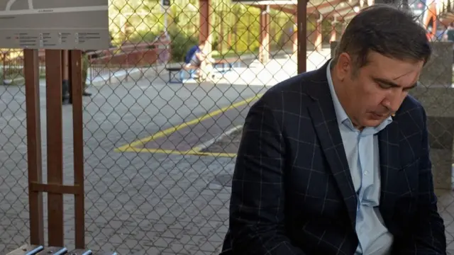 Саакашвілі на польському кордоні