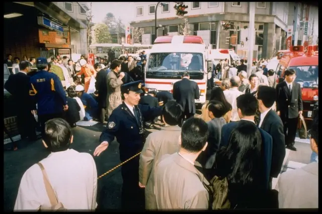 Tokio durante el ataque de 1995.