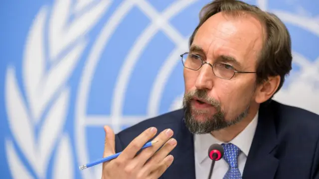 El alto comisionado de Derechos Humanos de la ONU, Zeid Ra'ad Al Hussein.