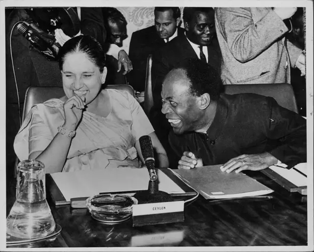 ঘানার প্রধানমন্ত্রী নক্রুমার সঙ্গে কমনওয়েলথ প্রধানমন্ত্রীদের সম্মেলনে