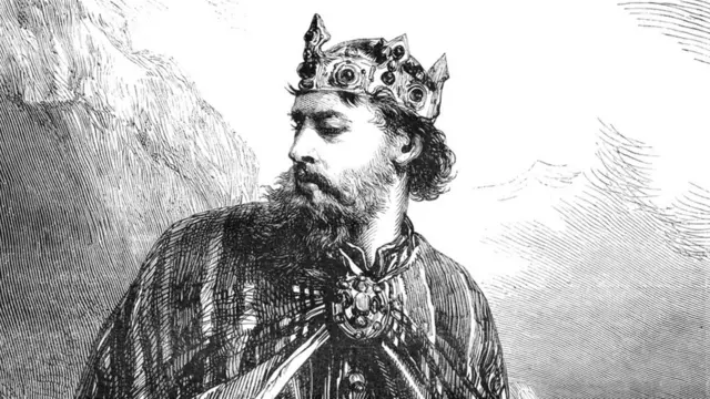 Король Кнуд, викторианская гравюра