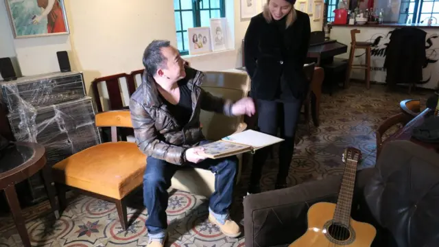 Anthony Wong between the scenes