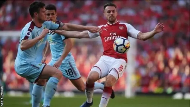 Aaron Ramsey(kulia) alijiunga na Arsenal mwaka 2008