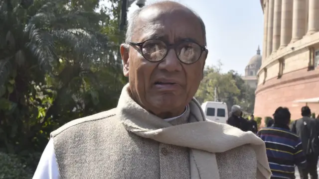 কংগ্রেস নেতা দিগ্বিজয় সিং - যিনি বিহার নির্বাচনের ফল বেরোনোর পর মি ওয়াইসিকে 'ভোট কাটুয়া' বলেছেন