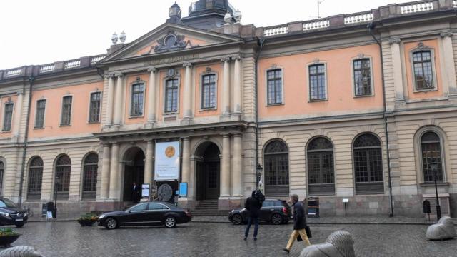 Sede de la Academia Sueca, en Estocolmo.