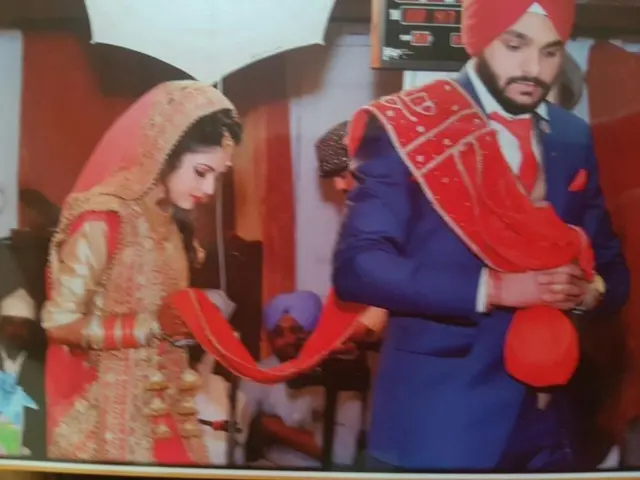અમનપ્રીતના લગ્નની તસવીર