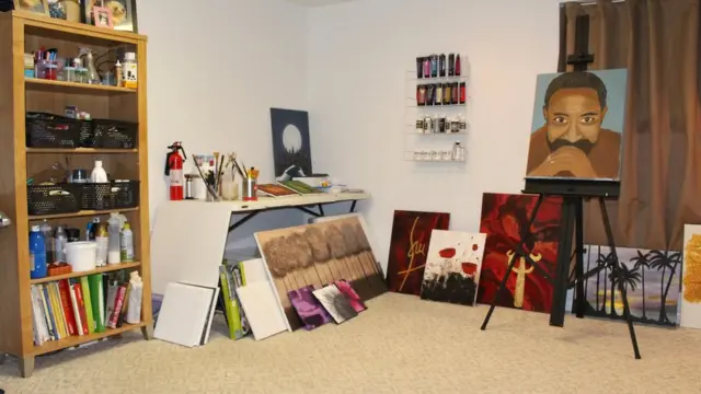 የሚሌና ጋሻው የፈጠራ ሥፍራ - ሥዕሎቿን የምተሠራበት ስቱድዮ