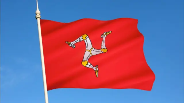 Флаг острова Мэн.