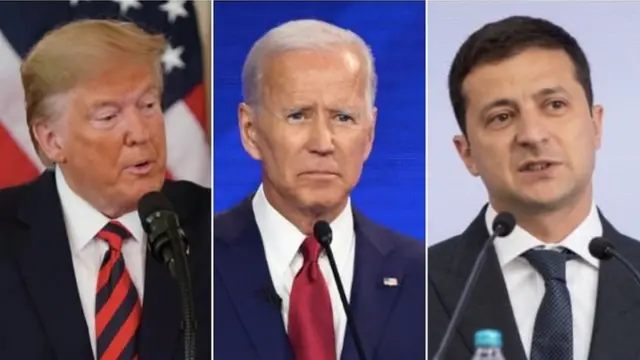 Trump, Joe Biden et Zelensky