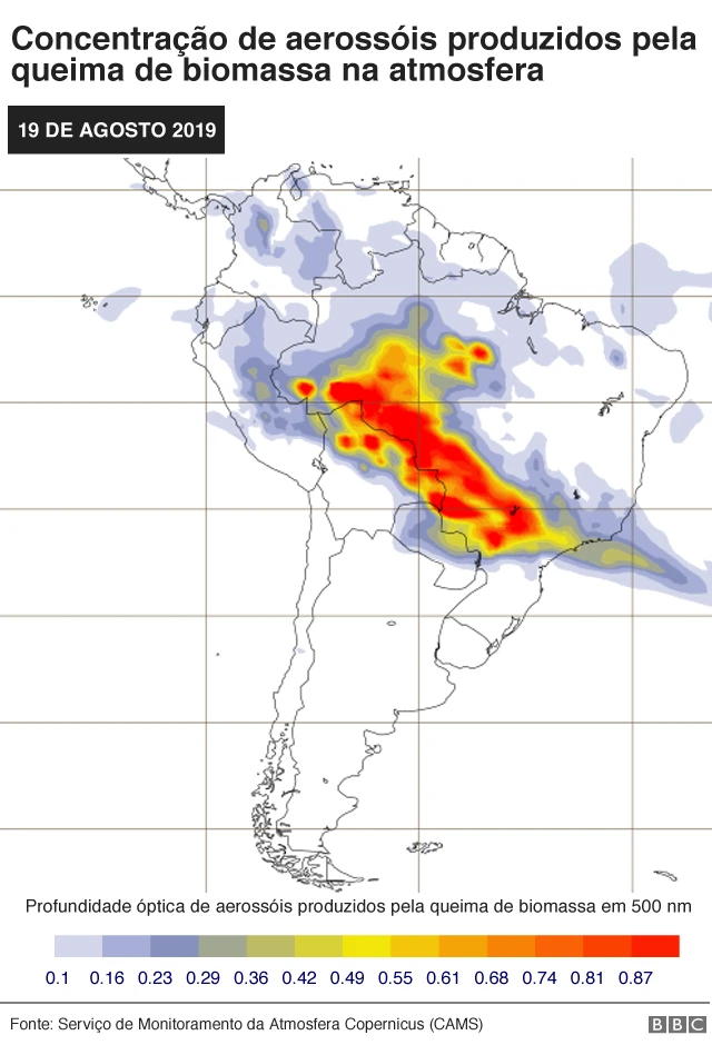 Mapa mostra previsãobet22 apostafumaça no Brasil (Aerosol liberado com queimabet22 apostabiomassabet22 apostaprofundidade ópticabet22 aposta550 nm) no dia 19bet22 apostaagosto