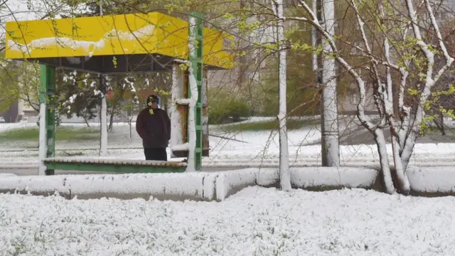 Сніг у Запоріжжі