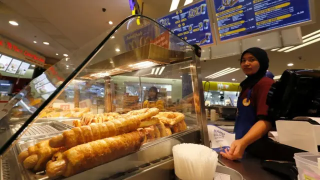 Pretzel Dogs on display in Kuala Lumpur