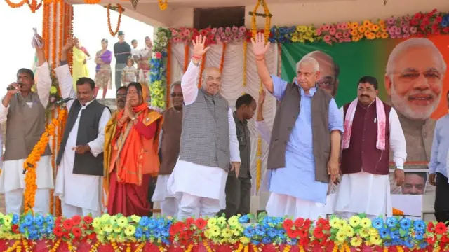 अमित शाह और मनोज सिन्हा