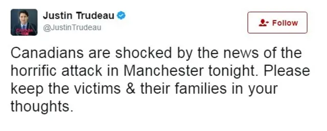 Justin Trudeau kınama mesajı