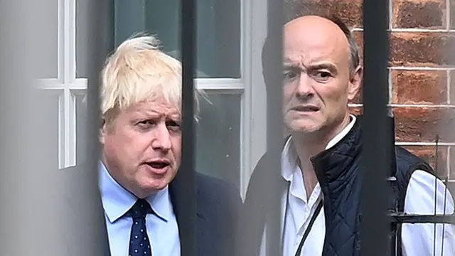 دومینیک کامینگز و بوریس جانسون