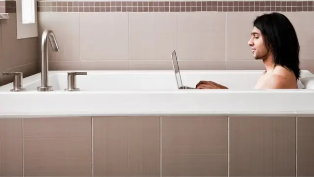 Man in bath