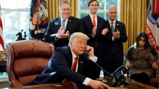 Trump yatangaje ama masezerano igihe yariko avugana kuri telefone n'abategetsi ba Isirayeli na Sudani