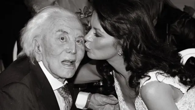 Catherine Zeta-Jones et Kirk Douglas