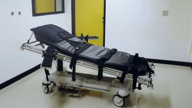Una camilla de ejecución por inyección letal.
