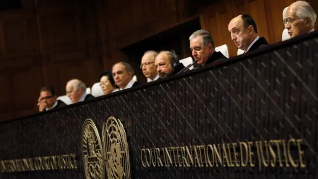 Les juges de la Cour Internationale de Justice