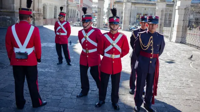 Soldados de honor en Guatemala