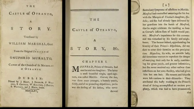 Primera edición de El castillo de Otranto