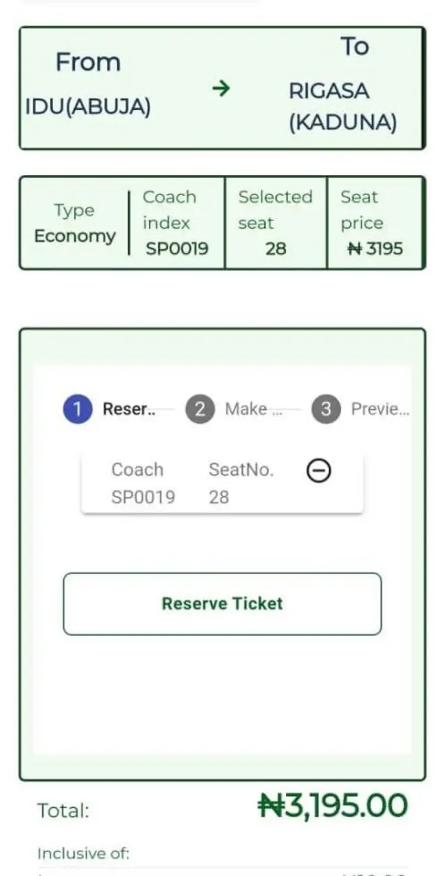 NRC e ticket: Nigeria railway electronic ticketing